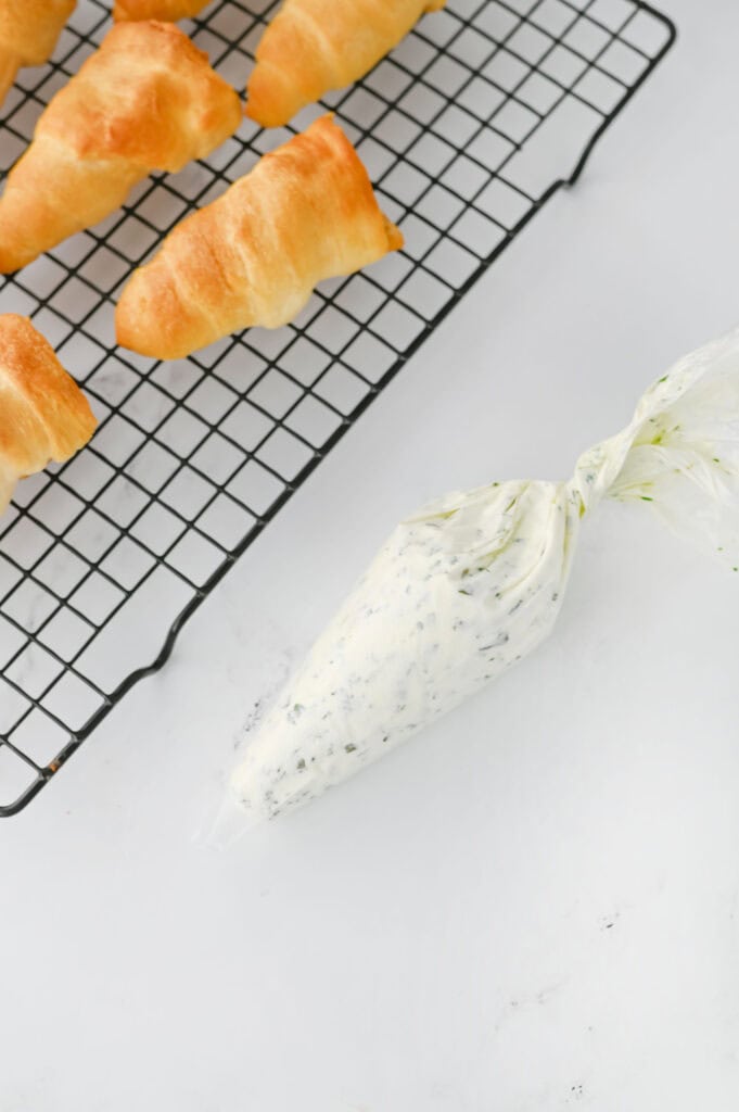 carrot crescent rolls process photo