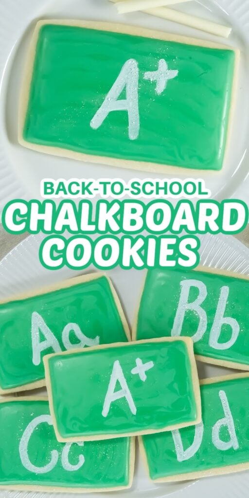 chalkboard cookies pin image