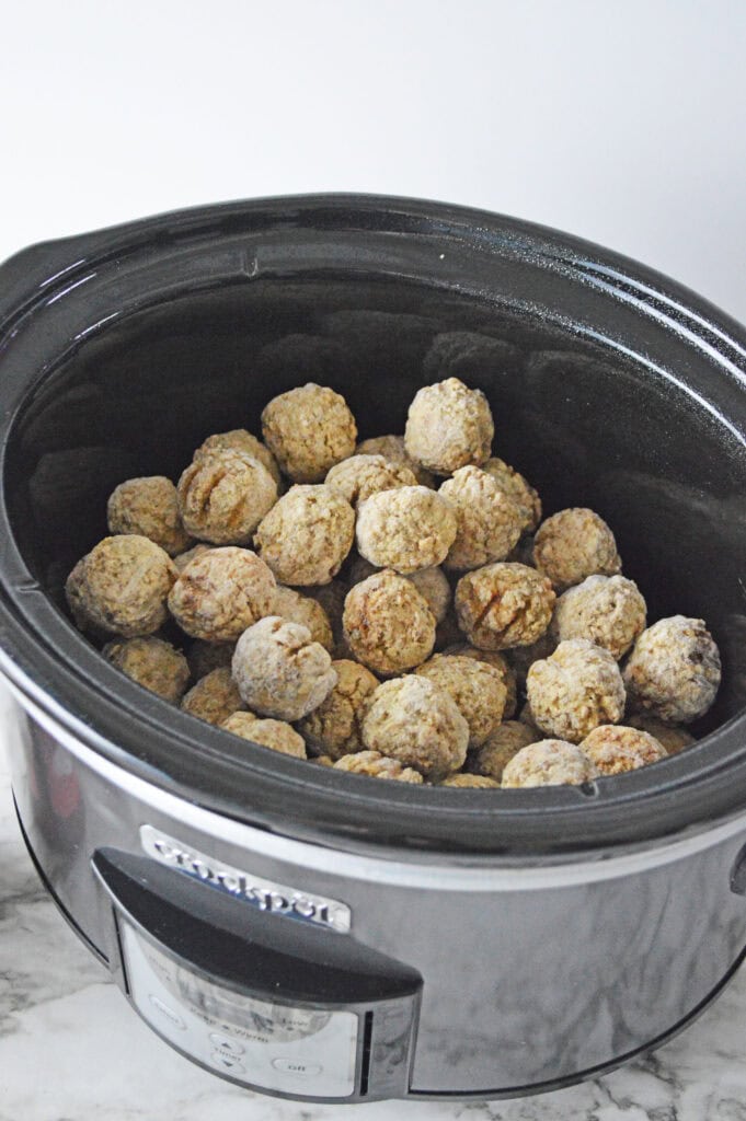 cranberry meatball process photo