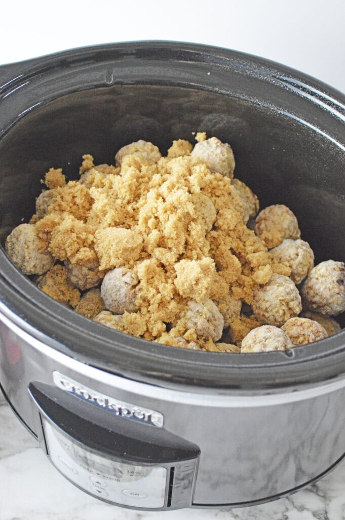 cranberry meatball process photo