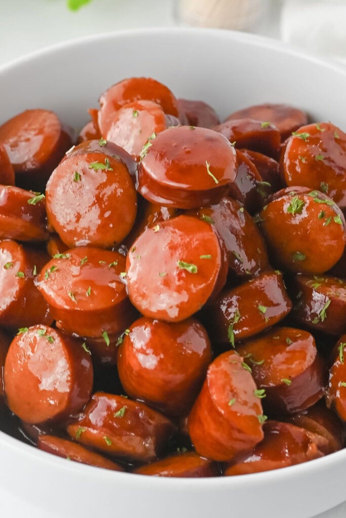 crockpot dinner ideas - Crockpot BBQ Sausages