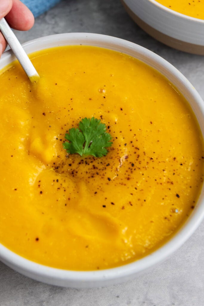 crockpot dinner ideas - Slow Cooker Vegan Butternut Squash Soup
