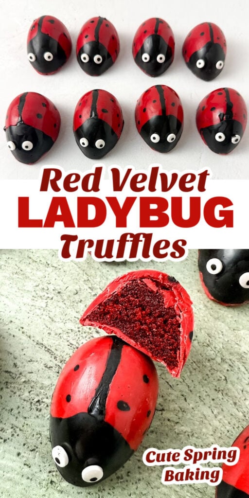 red velvet ladbug truffles