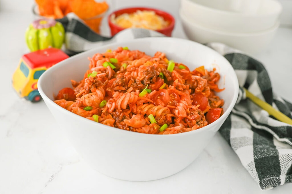taco pasta salad recipe photo