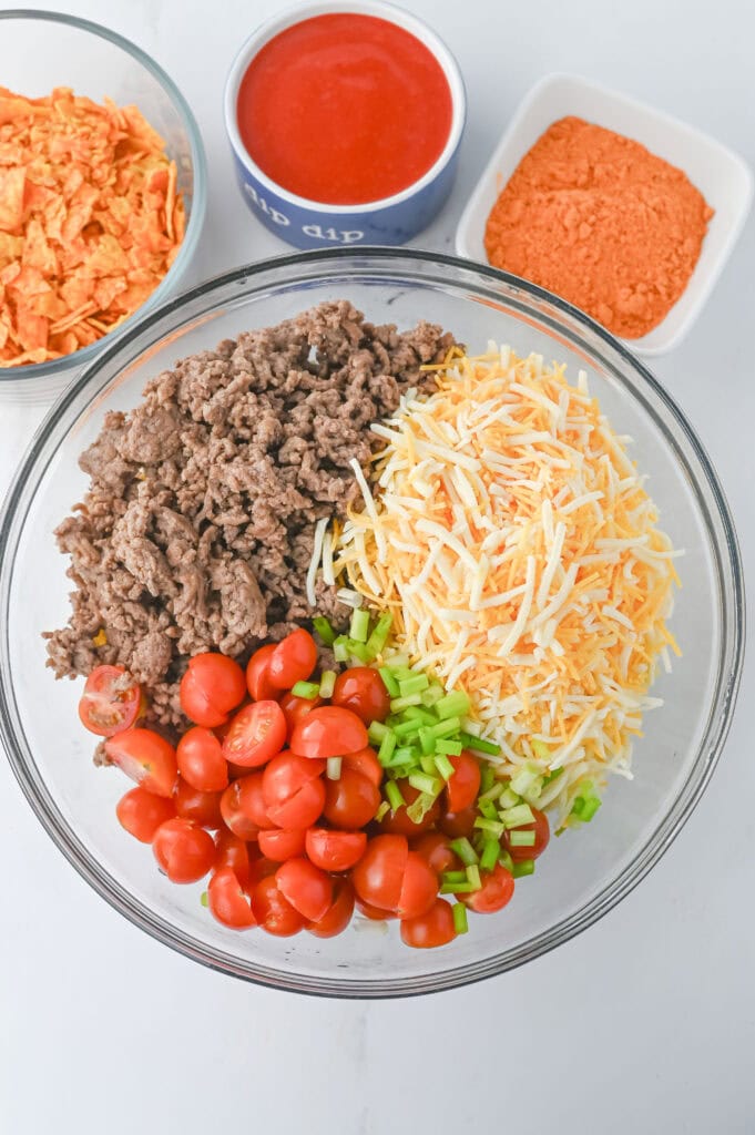 taco pasta salas process photo