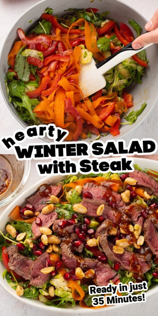 winter salad pin image