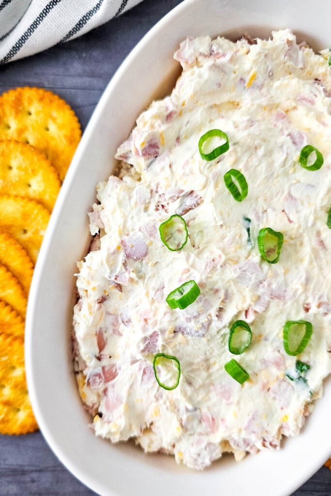 work party snacks - Cold Cheesy Ham Dip