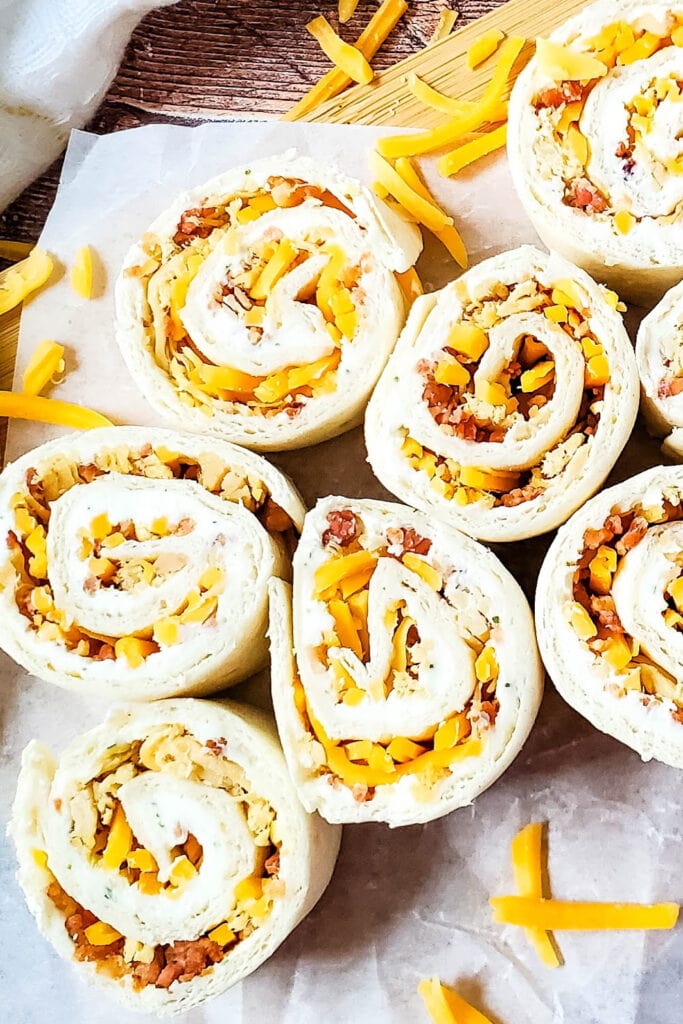 work party snacks - Crack Chicken Pinwheels