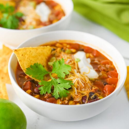 photo of the finished taco soup