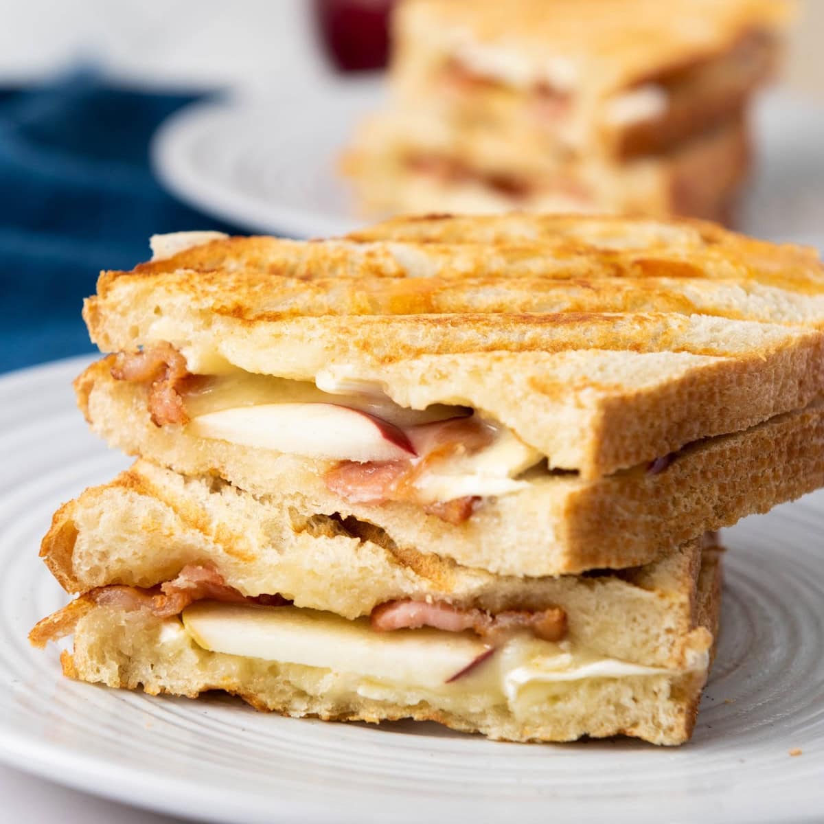 Apple, Brie, and Bacon Panini with Sweet Honey Drizzle featured image