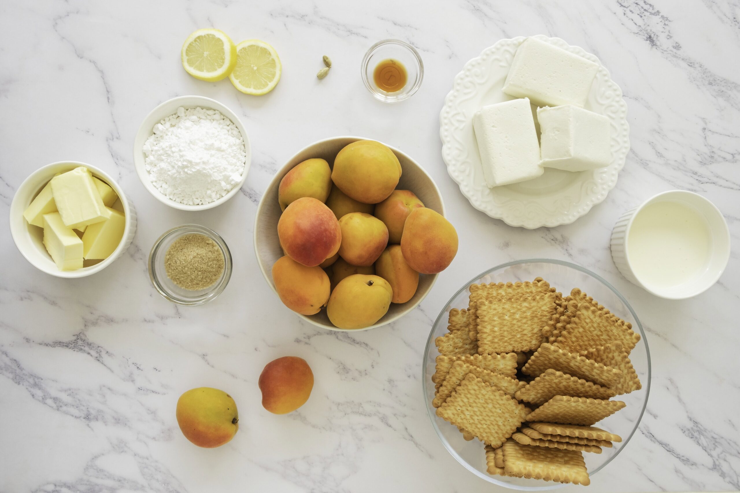 Apricot Cheesecake Tart Ingredients