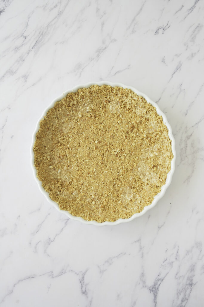 Apricot Cheesecake Tart Process Photo