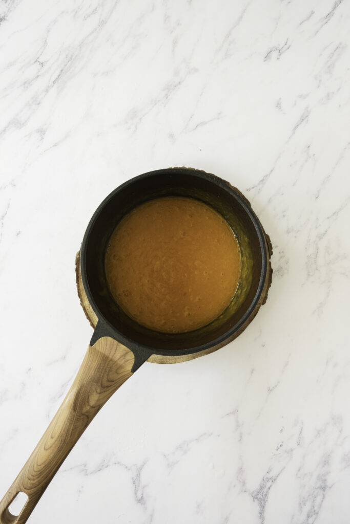 Apricot Cheesecake Tart Process Photo
