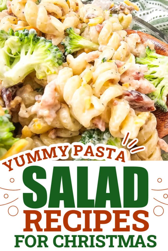 Christmas Pasta Salad - Broccoli Pasta Salad