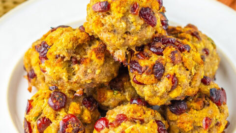 Cranberry Turkey Stuffing Balls Featured Image