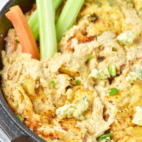 Leftover Turkey Cheesy Buffalo Dip