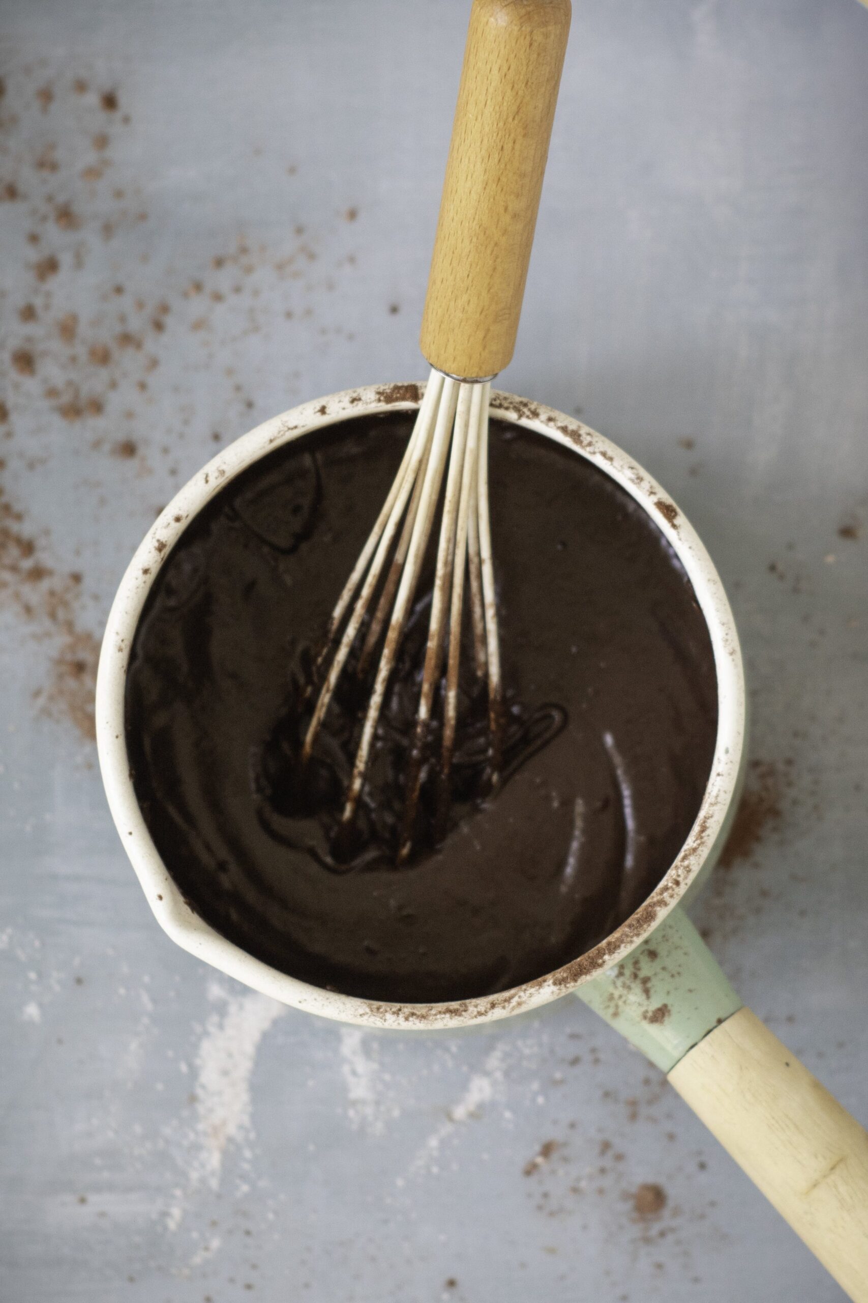 Strawberry Pumpkin Patch Brownie Cake Process Photo