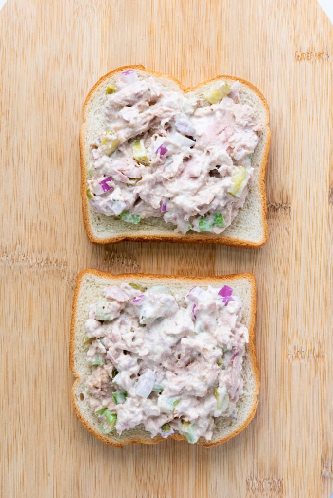 tuna melt sandwich process photo