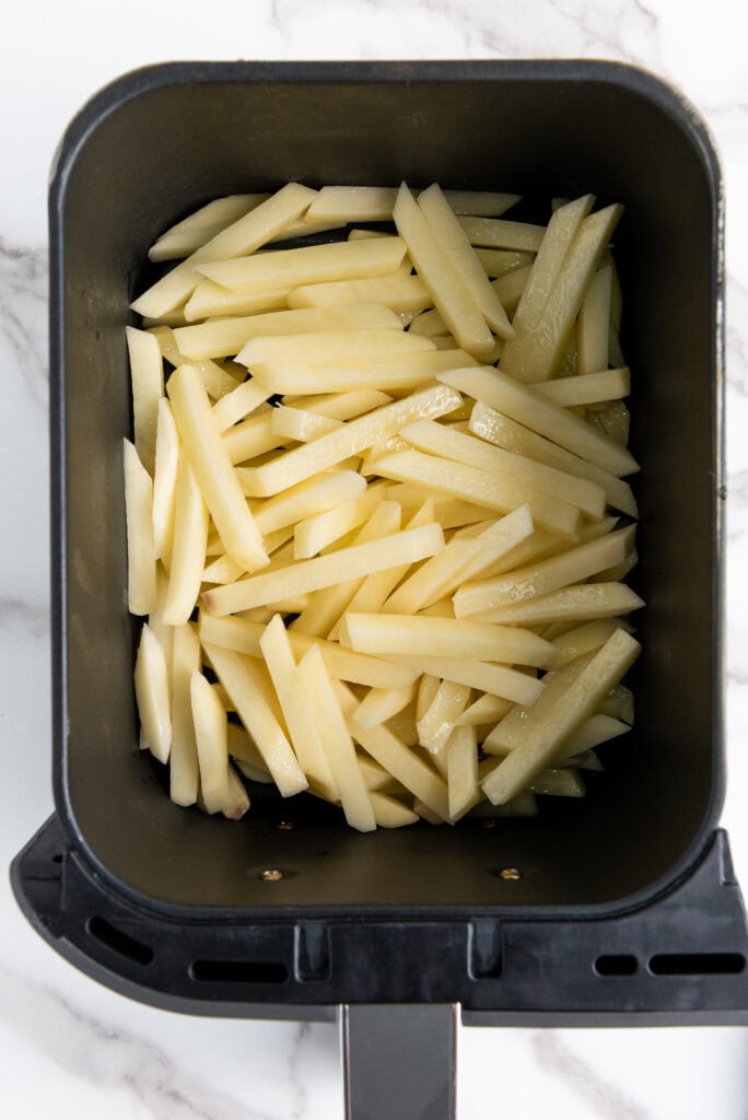 parmesan truffle fries process photo