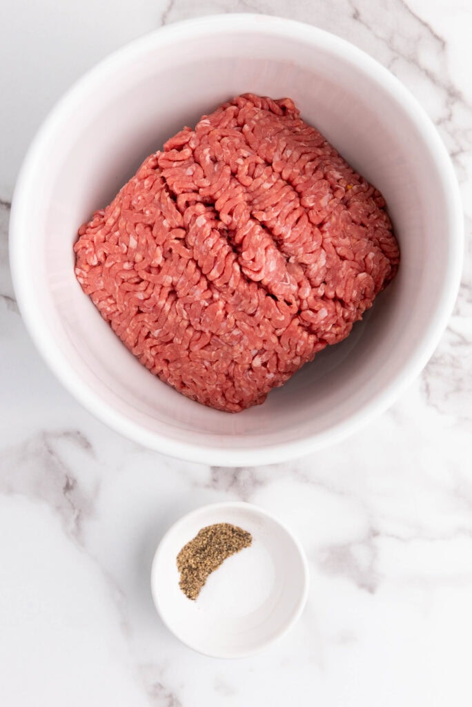 smash burger tacos process photo