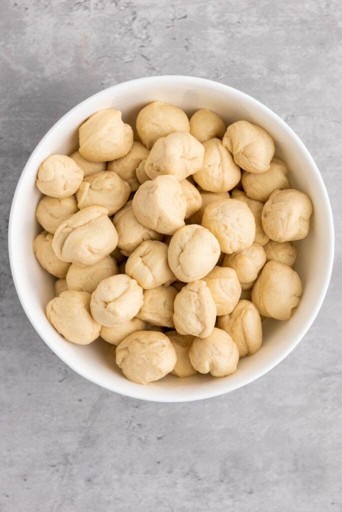 Mini Cranberry Brie Pull-Apart Bread Process Photo