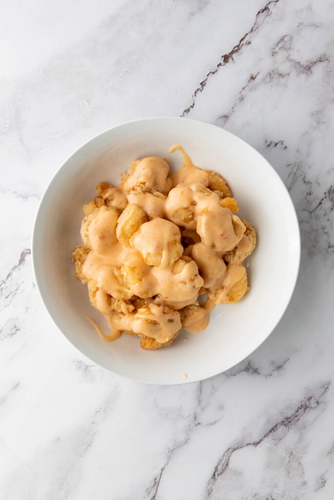 bang bang shrimp process photo