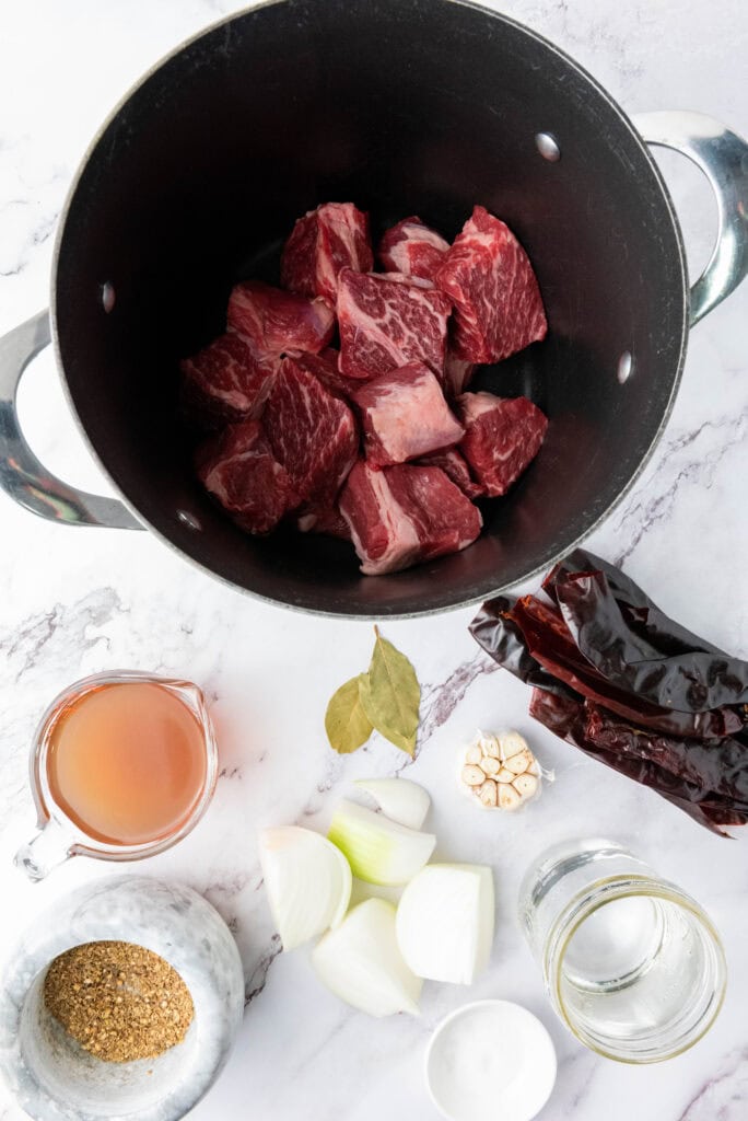 quesabirria tacos process photo