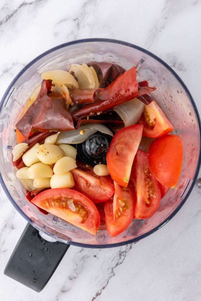 quesabirria tacos process photo