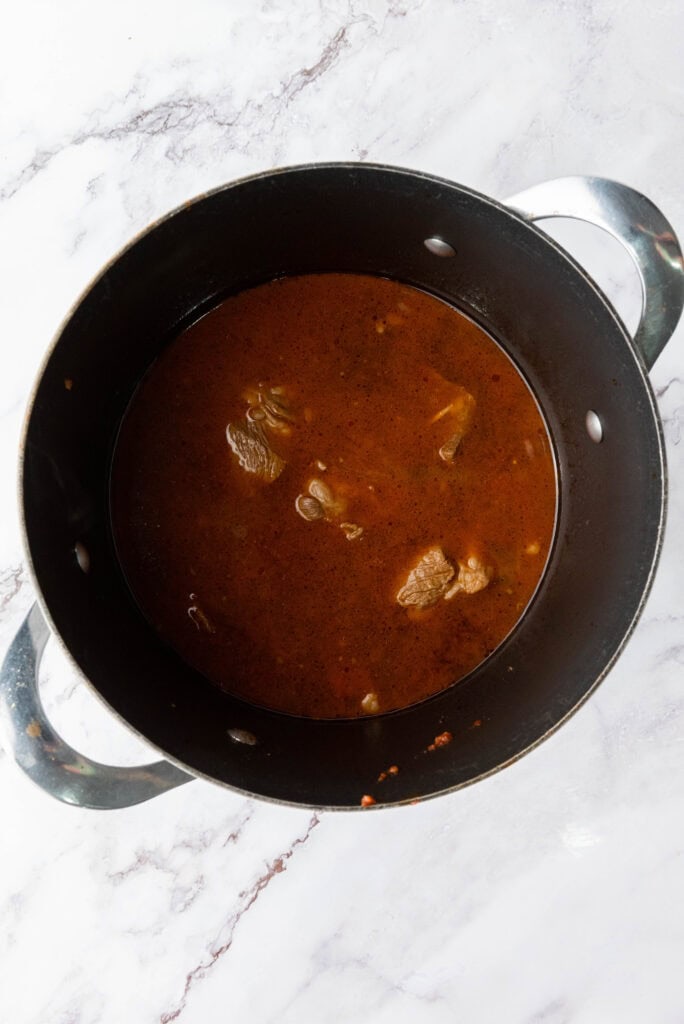 quesabirria tacos process photo