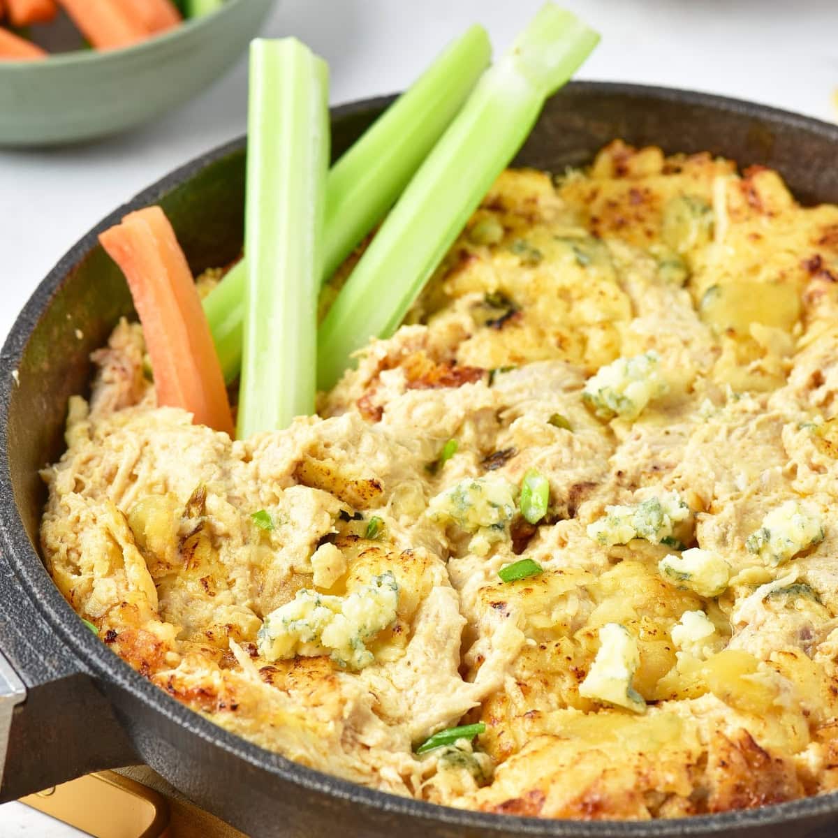 Leftover Turkey Cheesy Buffalo Dip featured image