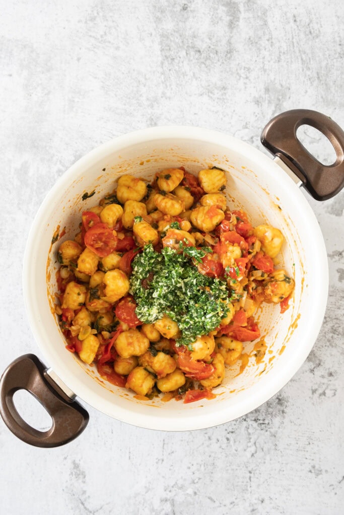 Potato Gnocchi with Bacon Process Photo