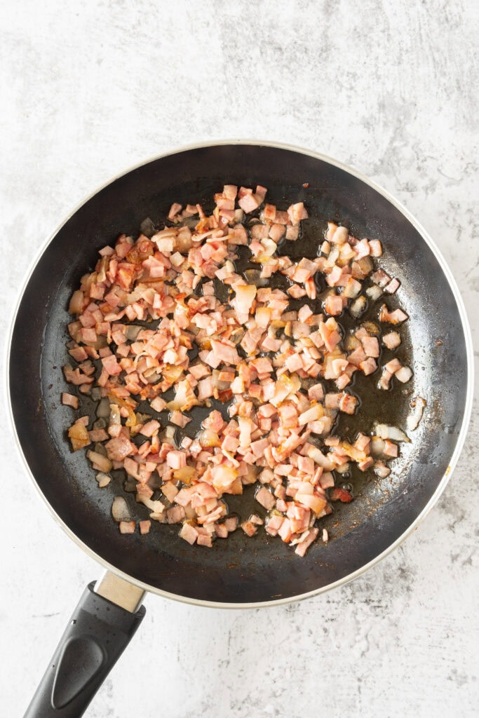 Potato Gnocchi with Bacon Process Photo
