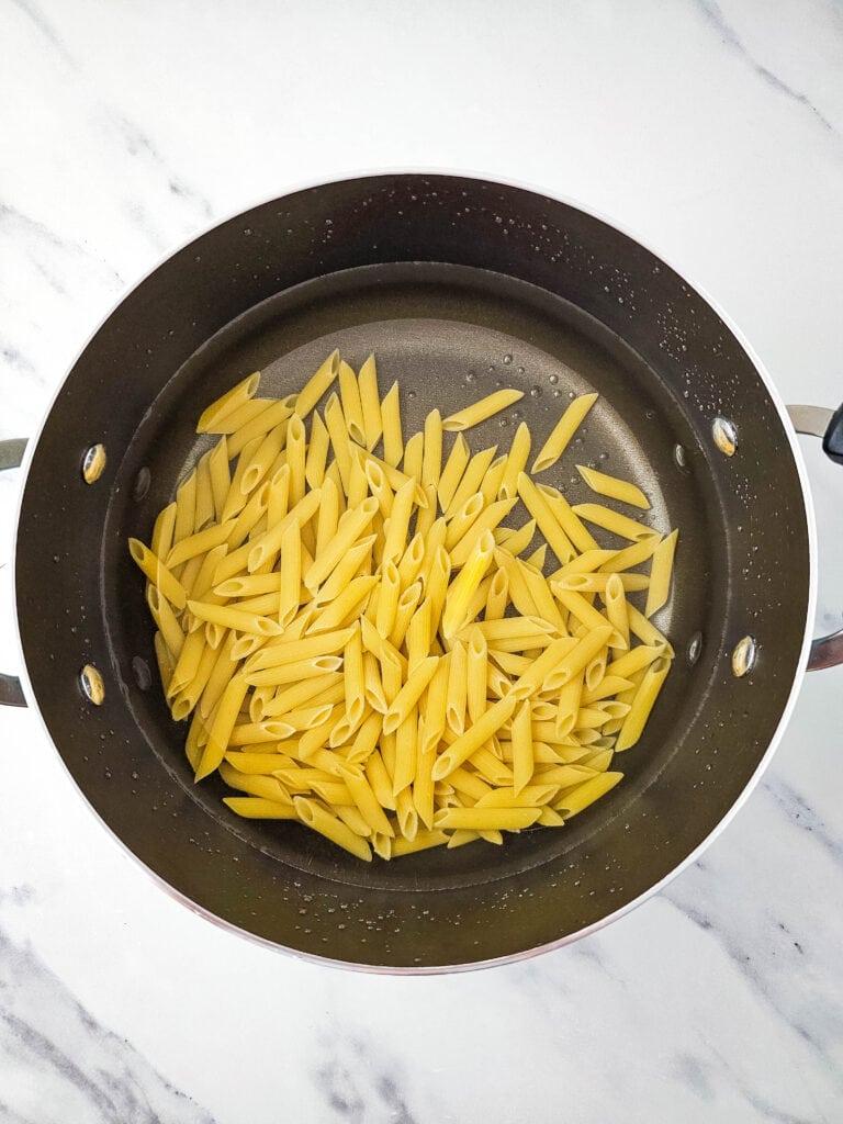 Italian Hoagie Pasta Salad Process Photo