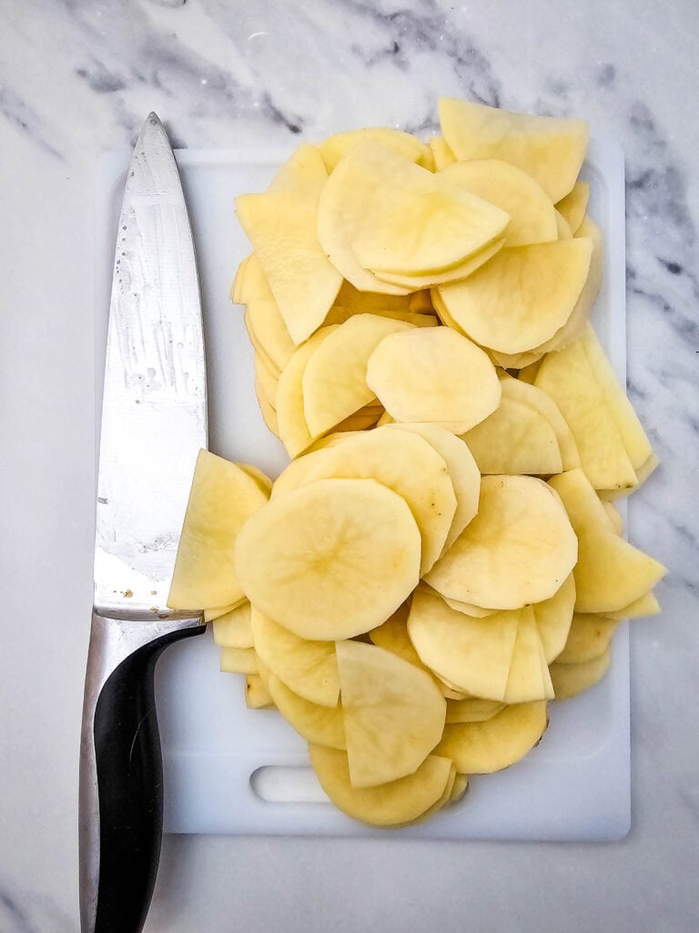 potato casserole process photo