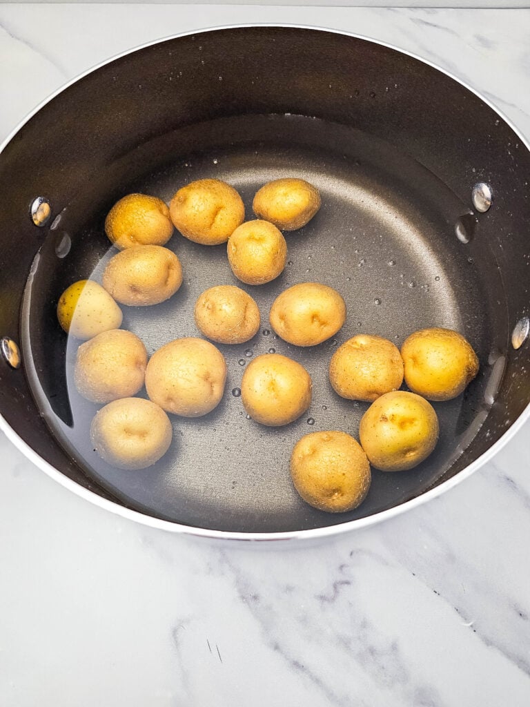 deviled potatoes process photo