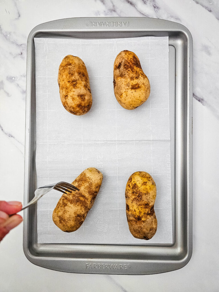 Pulled Pork Potato Skins Process Photo