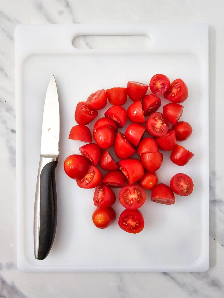 cobb pasta salad process photo