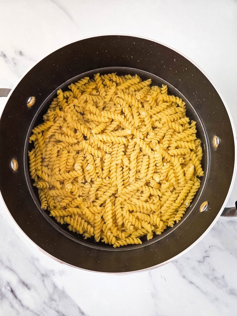 broccoli pasta salad process photo