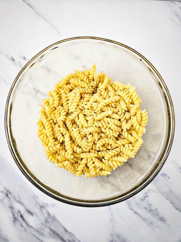 broccoli pasta salad process photo