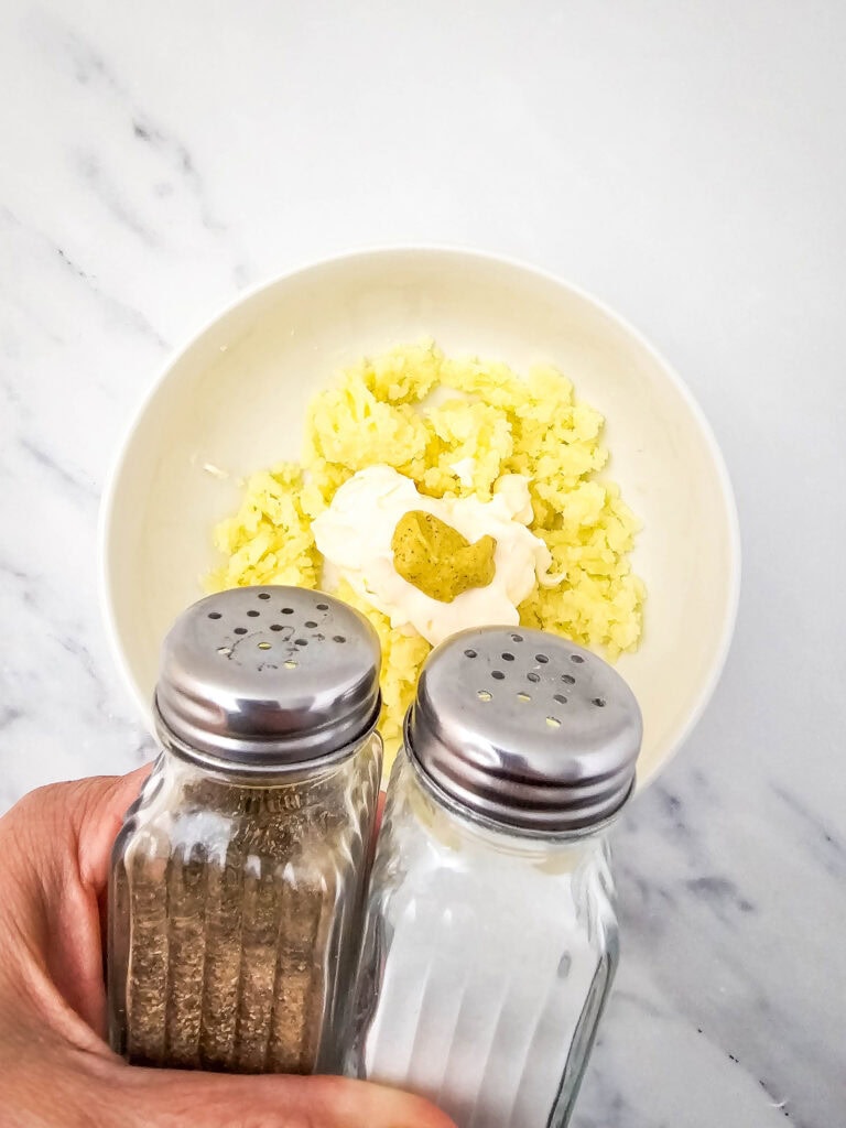 deviled potatoes process photo