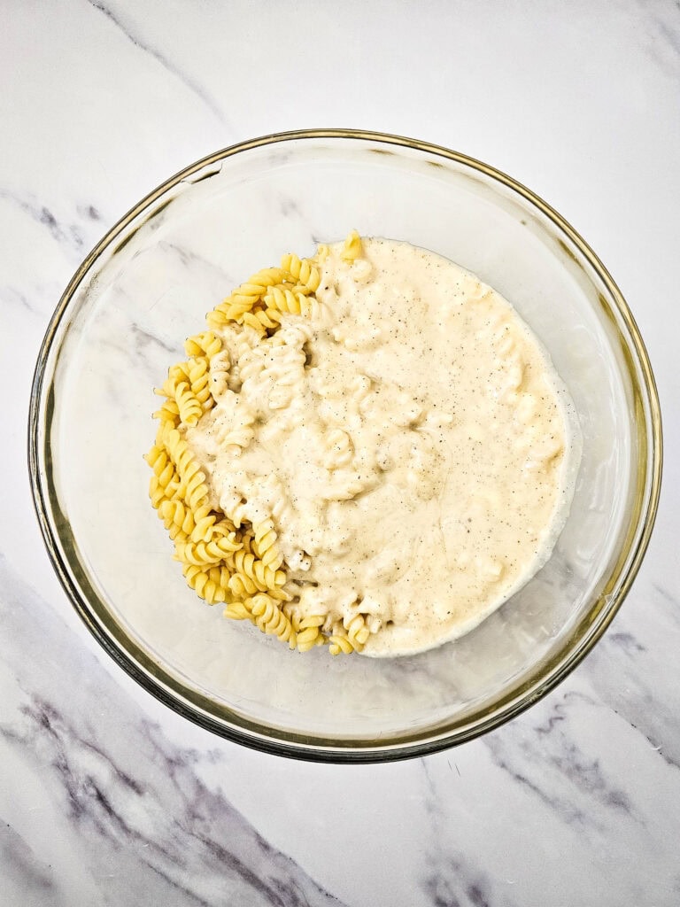broccoli pasta salad process photo