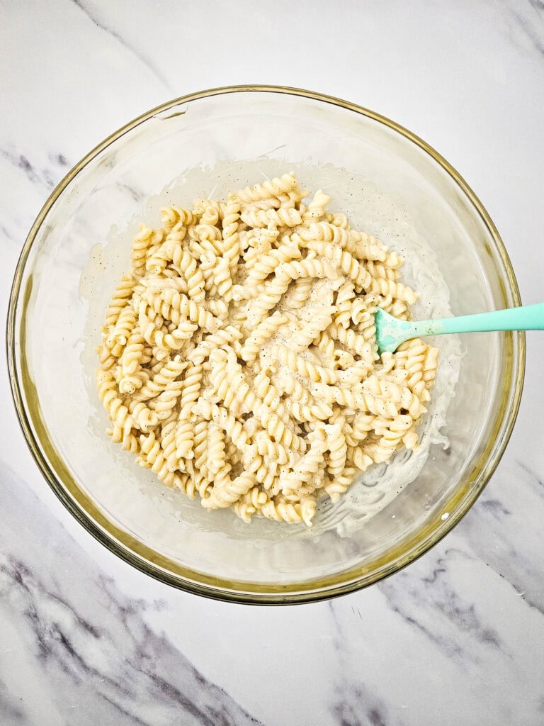 broccoli pasta salad process photo