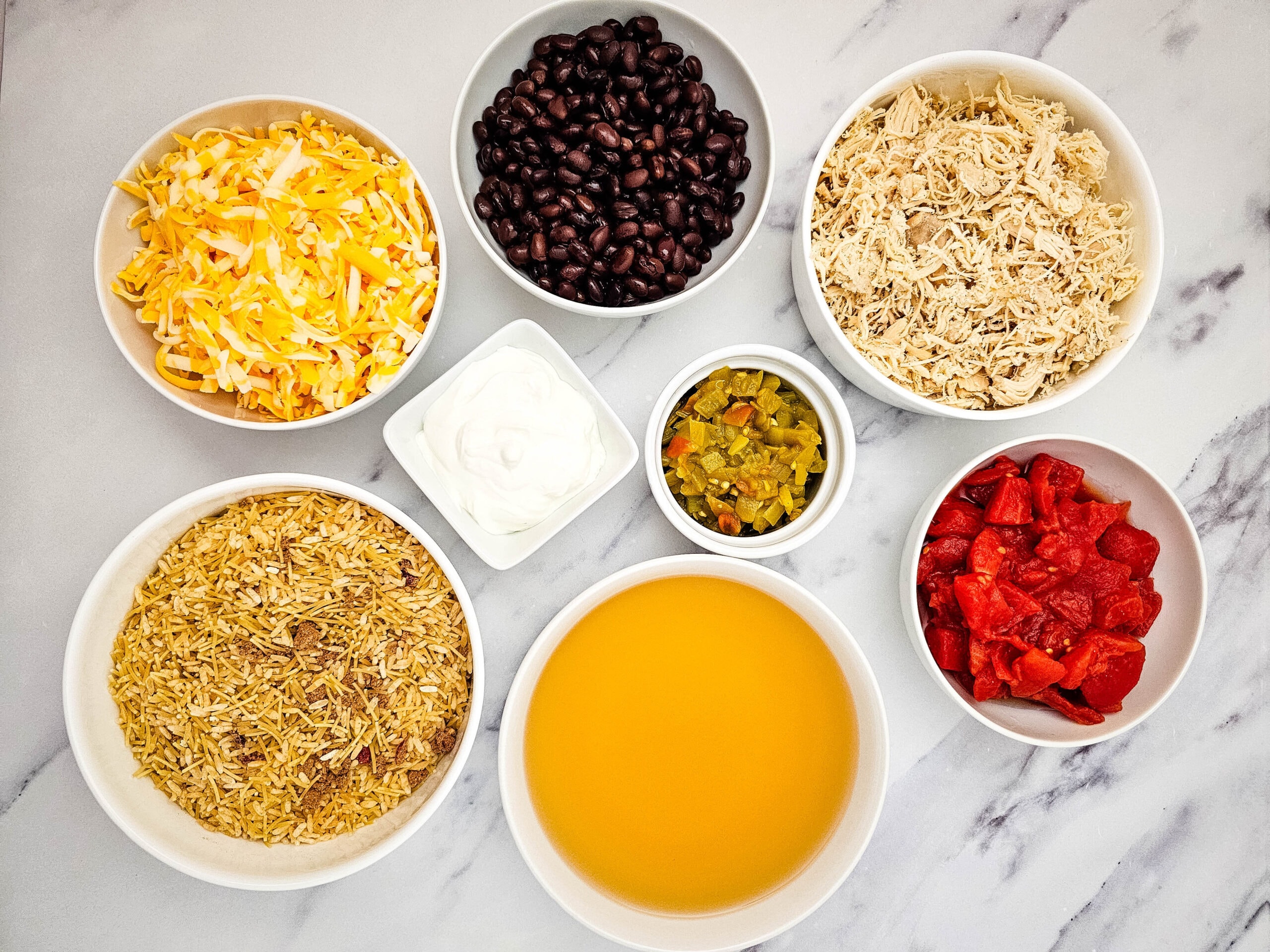 Chicken Taco Casserole Ingredients