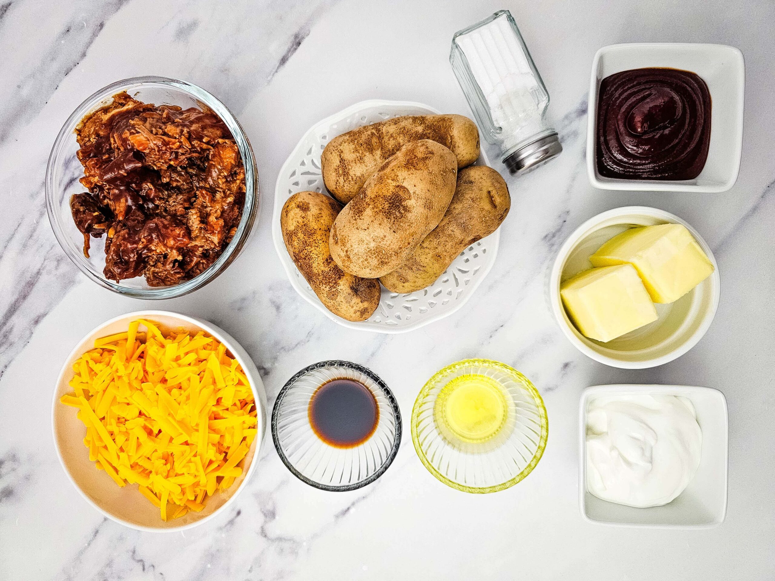 pulle pork potato skin Ingredients