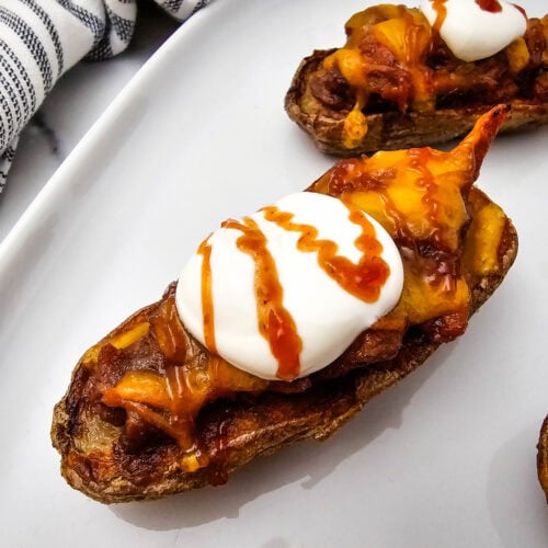 Pulled Pork Potato Skins