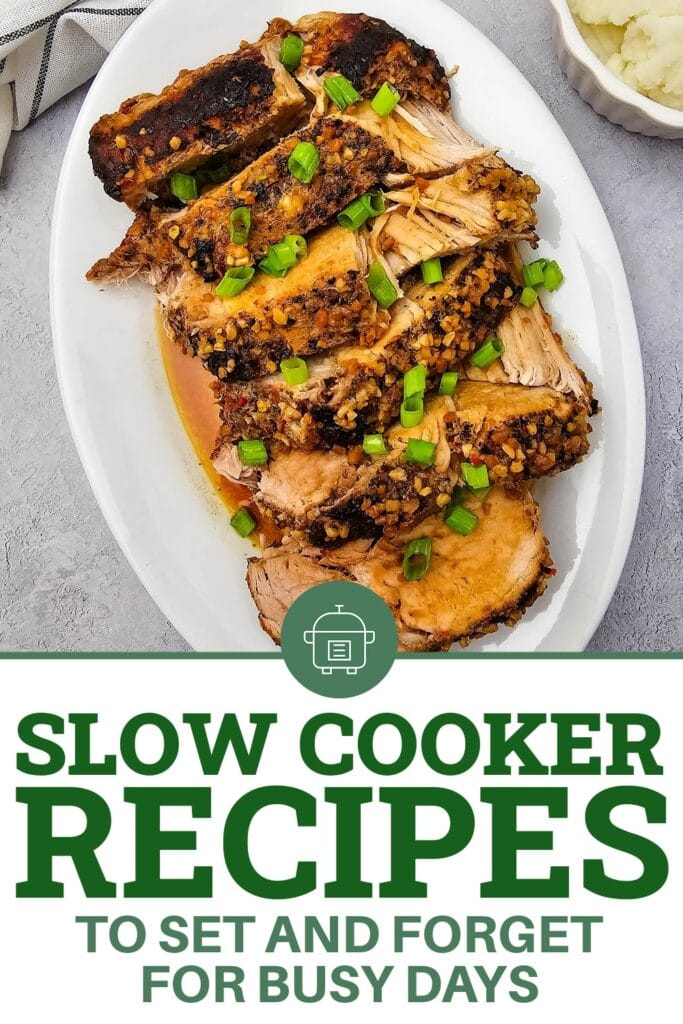 Slow Cooker Recipes - crockpot honey garlic pork roast
