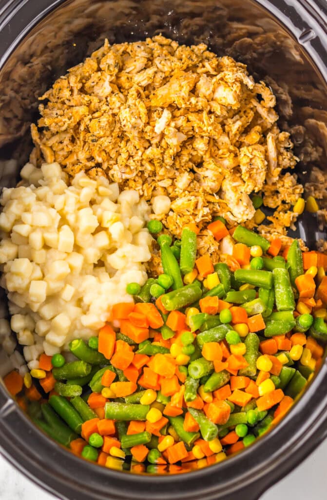 Slow Cooker Turkey Pot Pie Process Photo