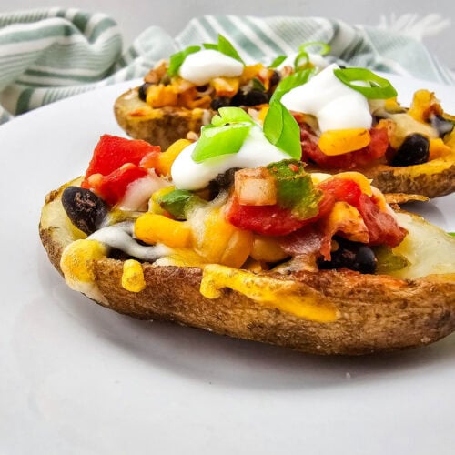 photo of the finished Southwest Potato Skins