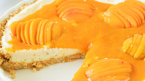 apricot cheesecake tart featured image