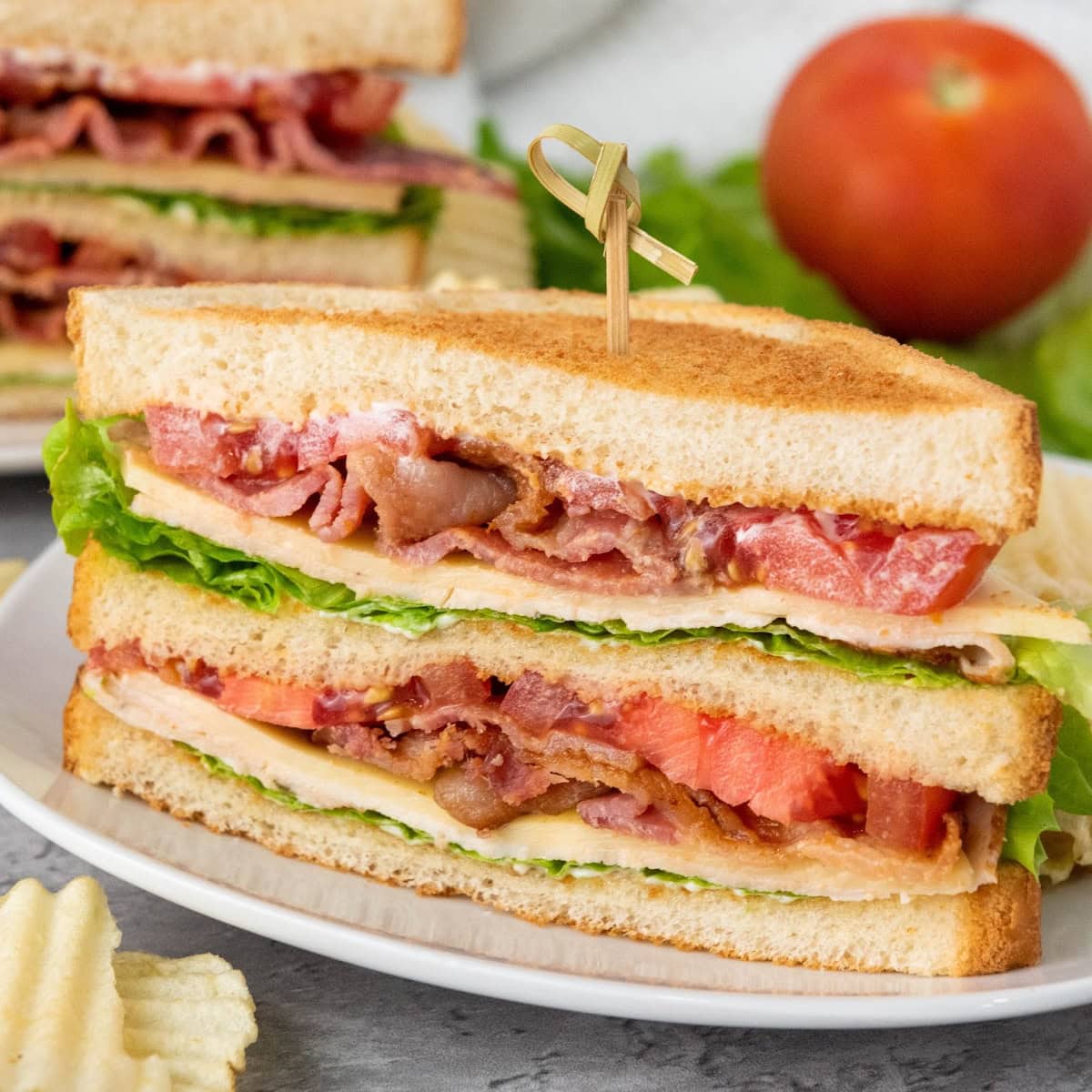 chicken club sandwich featured image